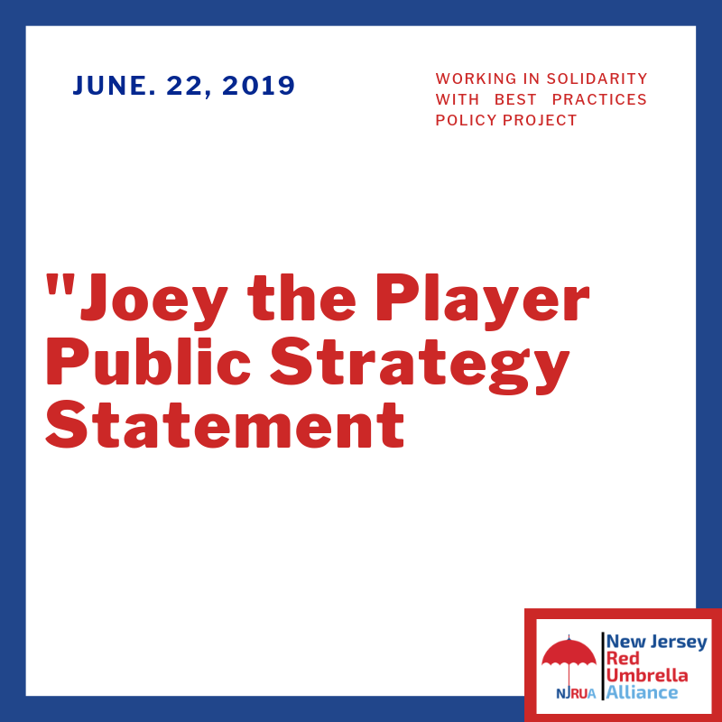 Joey the Player Public Strategy Statement